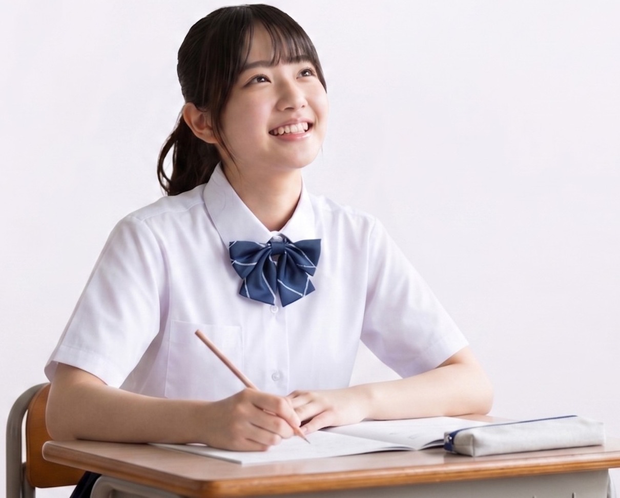 勉強中の女の子